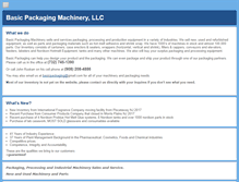 Tablet Screenshot of basicpackagingmachinery.com